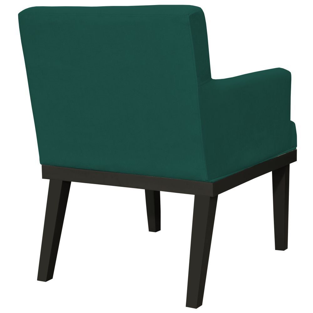 Poltrona Decorativa Para Sala de Estar e Recepção Beatriz W01 Verde Musgo - Lyam Decor