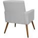 Poltrona Decorativa Para Sala de Estar e Recepção Maria W01 Linho Cinza - Lyam Decor