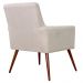 Poltrona Decorativa Para Sala de Estar e Recepção Maria W01 Pés Palito Suede Bege - Lyam Decor