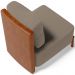 Poltrona Decorativa Sala Estar Living Pés Madeira Hungria L02 Couríssimo Camel Bouclê Bege - Lyam