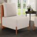 Poltrona Decorativa Sala Estar Living Pés Madeira Hungria L02 Couríssimo Camel Bouclê Creme - Lyam