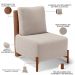 Poltrona Decorativa Sala Estar Living Pés Madeira Hungria L02 Couríssimo Camel Bouclê Creme - Lyam