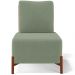 Poltrona Decorativa Sala Estar Living Pés Madeira Hungria L02 Couríssimo Camel Bouclê Oliva - Lyam