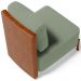Poltrona Decorativa Sala Estar Living Pés Madeira Hungria L02 Couríssimo Camel Bouclê Oliva - Lyam