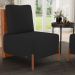 Poltrona Decorativa Sala Estar Living Pés Madeira Hungria L02 Couríssimo Camel Bouclê Preto - Lyam