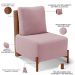 Poltrona Decorativa Sala Estar Living Pés Madeira Hungria L02 Couríssimo Camel Bouclê Rosê - Lyam