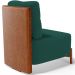 Poltrona Decorativa Sala Estar Living Pés Madeira Hungria L02 Couríssimo Camel Bouclê Verde - Lyam