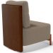 Poltrona Decorativa Sala Estar Living Pés Madeira Hungria L02 Couríssimo Marrom Bouclê Bege - Lyam