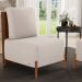 Poltrona Decorativa Sala Estar Living Pés Madeira Hungria L02 Couríssimo Marrom Bouclê Creme - Lyam