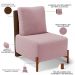 Poltrona Decorativa Sala Estar Living Pés Madeira Hungria L02 Couríssimo Marrom Bouclê Rosê - Lyam