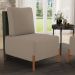 Poltrona Decorativa Sala Estar Living Pés Madeira Hungria L02 Couríssimo Verde Bouclê Bege - Lyam
