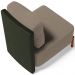 Poltrona Decorativa Sala Estar Living Pés Madeira Hungria L02 Couríssimo Verde Bouclê Bege - Lyam