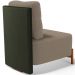 Poltrona Decorativa Sala Estar Living Pés Madeira Hungria L02 Couríssimo Verde Bouclê Bege - Lyam
