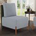 Poltrona Decorativa Sala Estar Living Pés Madeira Hungria L02 Couríssimo Verde Bouclê Cinza - Lyam