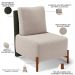 Poltrona Decorativa Sala Estar Living Pés Madeira Hungria L02 Couríssimo Verde Bouclê Creme - Lyam