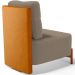 Poltrona Decorativa Sala Estar Living Pés Madeira Hungria L02 Couríssimo Whisky Bouclê Bege - Lyam