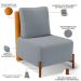 Poltrona Decorativa Sala Estar Living Pés Madeira Hungria L02 Couríssimo Whisky Bouclê Cinza - Lyam