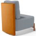 Poltrona Decorativa Sala Estar Living Pés Madeira Hungria L02 Couríssimo Whisky Bouclê Cinza - Lyam