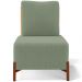 Poltrona Decorativa Sala Estar Living Pés Madeira Hungria L02 Couríssimo Whisky Bouclê Oliva - Lyam