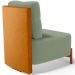 Poltrona Decorativa Sala Estar Living Pés Madeira Hungria L02 Couríssimo Whisky Bouclê Oliva - Lyam