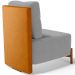 Poltrona Decorativa Sala Estar Living Pés Madeira Hungria L02 Couríssimo Whisky Suede Cinza - Lyam