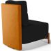 Poltrona Decorativa Sala Estar Living Pés Madeira Hungria L02 Couríssimo Whisky Suede Preto - Lyam
