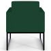 Poltrona Decorativa Sala Estar e Recepção Base Fixa De Metal Helô L02 Suede Verde Musgo - Lyam Decor