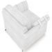 Poltrona Decorativa Sala de Estar Álamo M03 Bouclê Branco - Lyam Decor