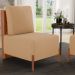 Poltrona Decorativa Sala de Estar Living Hungria L02 Couríssimo Camel Bouclê Mostarda - Lyam
