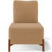 Poltrona Decorativa Sala de Estar Living Hungria L02 Couríssimo Camel Bouclê Mostarda - Lyam