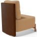 Poltrona Decorativa Sala de Estar Living Hungria L02 Couríssimo Marrom Bouclê Mostarda - Lyam