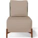 Poltrona Decorativa Sala de Estar Living Hungria L02 Couríssimo Verde Linho Bege Escuro - Lyam