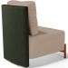 Poltrona Decorativa Sala de Estar Living Hungria L02 Couríssimo Verde Linho Bege Escuro - Lyam