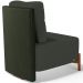 Poltrona Decorativa Sala de Estar Living Hungria L02 Couríssimo Verde Linho Verde Musgo - Lyam