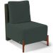 Poltrona Decorativa Sala de Estar Living Hungria L02 Couríssimo Verde Suede Verde Musgo - Lyam