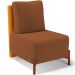 Poltrona Decorativa Sala de Estar Living Hungria L02 Couríssimo Whisky Bouclê Terracota - Lyam