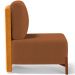Poltrona Decorativa Sala de Estar Living Hungria L02 Couríssimo Whisky Bouclê Terracota - Lyam
