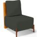 Poltrona Decorativa Sala de Estar Living Hungria L02 Couríssimo Whisky Linho Verde Musgo - Lyam