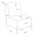 Poltrona Decorativa Sala de Estar Living Pés Madeira Hungria L02 Couríssimo Camel Linho Rosê - Lyam