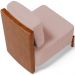 Poltrona Decorativa Sala de Estar Living Pés Madeira Hungria L02 Couríssimo Camel Linho Rosê - Lyam