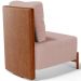 Poltrona Decorativa Sala de Estar Living Pés Madeira Hungria L02 Couríssimo Camel Linho Rosê - Lyam