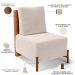 Poltrona Decorativa Sala de Estar Living Pés Madeira Hungria L02 Couríssimo Camel Suede Bege - Lyam