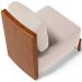 Poltrona Decorativa Sala de Estar Living Pés Madeira Hungria L02 Couríssimo Camel Suede Bege - Lyam
