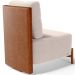 Poltrona Decorativa Sala de Estar Living Pés Madeira Hungria L02 Couríssimo Camel Suede Bege - Lyam