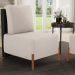 Poltrona Decorativa Sala de Estar Living Pés Madeira Hungria L02 Couríssimo Preto Bouclê Creme - Lyam