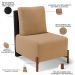 Poltrona Decorativa Sala de Estar Living Pés Madeira Hungria L02 Couríssimo Preto Bouclê Mostarda - Lyam
