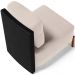 Poltrona Decorativa Sala de Estar Living Pés Madeira Hungria L02 Couríssimo Preto Suede Bege - Lyam