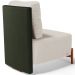 Poltrona Decorativa Sala de Estar Living Pés Madeira Hungria L02 Couríssimo Verde Linho Cru - Lyam