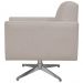 Poltrona Decorativa com Base Giratória Para Sala de Estar Helô L02 Linho Bege - Lyam Decor