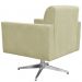 Poltrona Decorativa com Base Giratória Para Sala de Estar Helô L02 Suede Bege - Lyam Decor